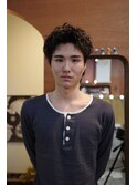 メンズスパイキーショートツイスパ刈り上げ眉毛カット韓国ヘア