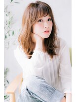 ウルカ 川口店(ulQua) 無造作大人カールミディ シースルーバング*ウルカ川口店*