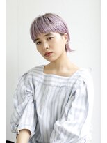 ビビト(bibito)&nbsp;bibito ハイトーンパープル マニッシュ外ハネマッシュウルフ