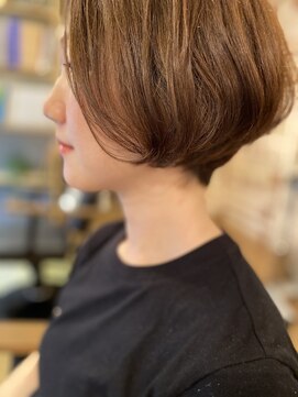ロータス ヘアデザイン(LOTUS hair design.) ショートボブ×guest style