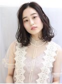 【lagoon加藤信綱】透明感◎大きめパーマエアリーボブロブ夏秋