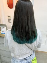 キューズ クラブ(cuz KLUB)&nbsp;【cuzKLUB】ロングレイヤー×グリーンカラー