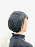 30代40代50代/小顔/グラボブ/ショートボブ/白髪染め/黒髪