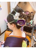 キレイめシニヨンスタイル