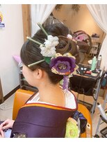 アンジェヘア(Ange-hair)&nbsp;キレイめシニヨンスタイル