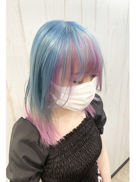 オアフ(Oahu) pale blue*pale pink