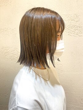 モリオ フロム ロンドン サッポロファクトリー店(morio FROM LONDON) 【morio】札幌ボブショート　ベージュアッシュカラー