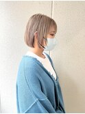 顎ラインボブ/ミルクティーベージュ/nagata