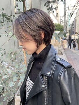 ヌード(NUDE) NUDE前髪なしショート10代20代30代40代うる艶髪大人ショートボブ