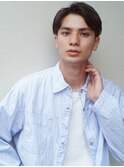 かき上げヘア　ニュアンスマッシュ　サイドパート　ビジネス