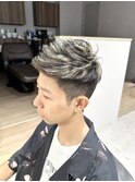 ナチュラルフェード×ホワイトメッシュ