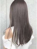 アンドレイ 表参道(andrey)&nbsp;[ANDREY]グレーベージュ/レイヤーロング/前髪パーマ黒髪カタログ