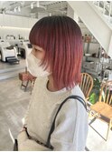 cherry red ウルフヘア misaki