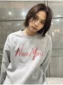 ★メンズボブウルフ メンズロング レイヤーカット ワックスなし