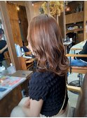 【山本智文】ピンクブラウンレイヤーカット