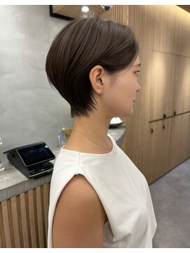 ロンドプロフィール 浦和(Lond profil) 大人可愛い20代30代40代黒髪前下がりショートボブ丸みショート◎