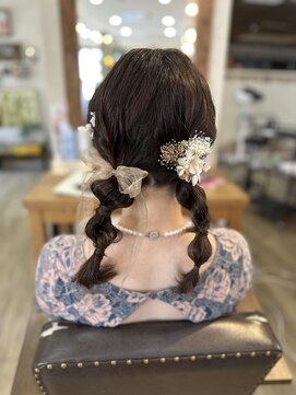 ヘア カンパニー トワ 千葉店(TOWA) ダウンツイン×編み下ろしヘアセット