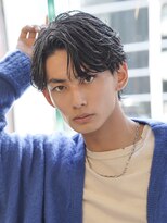 アルファ 新宿(alpha)&nbsp;サーフカール/ 刈り上げセンターパート/ブルーブラック[新宿駅]