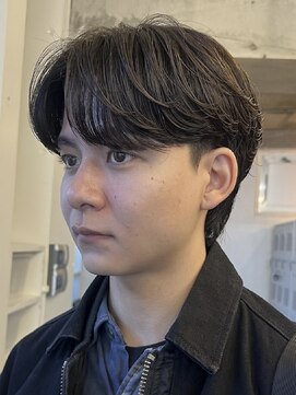 フィフス 大分(fifth) 大分メンズツーブロックセンターパート毛流れニュアンスパーマ