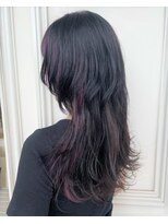 グラスペディア(graspedia)&nbsp;個性的/ロングウルフ/ウルフカット/暗髪/ディープバイオレット