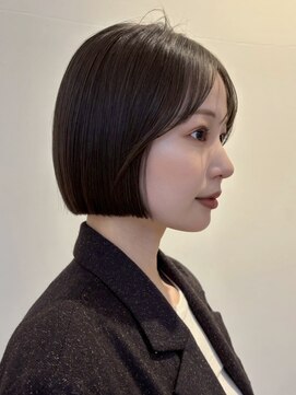 ノイ 銀座(noi) 顔周りレイヤーカットグレージュカラーくびれボブショートカット