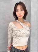 韓国/前髪/縮毛矯正/レイヤー/ショートボブ/ボブ