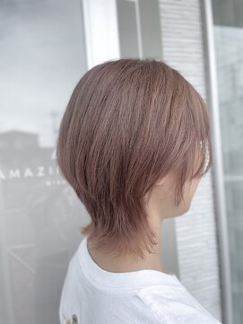 アメイジングヘアー 美沢店(AMAZING HAIR) 透明感あふれるミルクティーベージュ/ウルフ