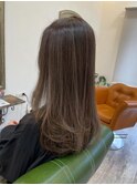 highlight、ベージュカラー、ナチュラルヘア