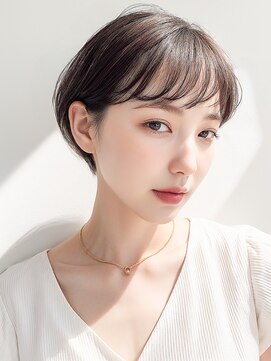 モッズヘア 越谷(mod's hair) オン眉透けバング小顔丸みマッシュショートp1越谷20代30代40代