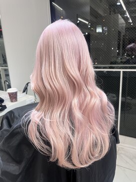 ランテルディ 渋谷(LANTERDIT) ピンクカラー ペールピンク ハイトーン ケアブリーチ