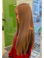 エニフォーイーストハム(Eni for eastham)&nbsp;ブリーチカラー/オレンジベージュ/ストレートヘア