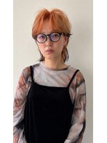ペスカケイクリエイティブ(PESCA K-CREATIVE)&nbsp;オレンジマレット×ラフウェットアレンジ