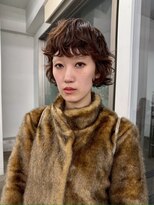 レコ 渋谷(LECO) ミニボブオン眉バング顔まわりレイヤーパーマ