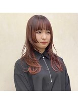 インサイドアウト(IN SIDE OUT+)&nbsp;レイヤーカット / 姫カット / チェリーレッド【IN SIDE OUT＋】