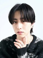 ロンドリメゾン 原宿(Lond re Maison.) men's/メンズ/リバースセンターパート/黒染め/ニュアンスパーマ