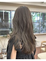 パークレーン アイス イヴェン(park lane ICI yeven) ブリーチなしダブルカラーオリーブベージュヘーゼル夏カラー