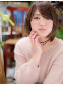 *+COVER HAIR+*…流しバングでオトナショート☆a