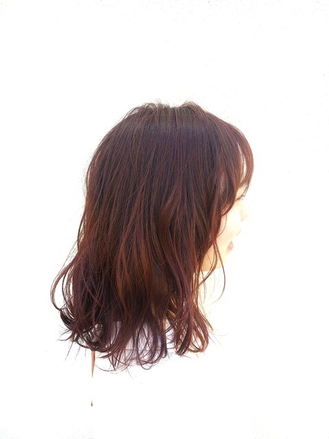 街の視線を独り占め☆赤茶ヘアカラー