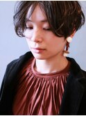 ニュアンス大人ショートパーマヘアスタイル！