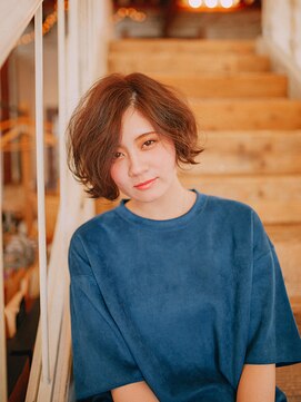 エクファ ヘア リゾート 大津 瀬田店(ex-fa hair resort) 【瀬田◆エクファヘアリゾート】外ハネショートボブ☆