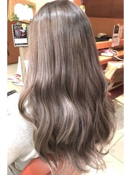 ネオリーブ コパン 鶴見店(Neolive copain) ラベンダーグレージュ×ハイライト neolivecopain