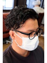 ディスパッチヘアー 今津店(DISPATCH HAIR)&nbsp;30代のツイストスパイラルパーマ　ツーブロック　＜理容室＞