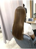 20代 30代 40代 艶髪 斜めバング カッパーブラウン 大人ガーリー