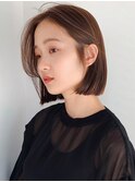 20代30代におすすめ大人柔らかボブ/ショコラアッシュ