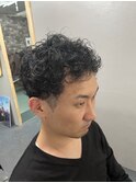 スッキリ刈り上げ無造作パーマ