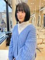 スニュウ(snuw)&nbsp;デザインカラー透明感カラーボブレイヤーカット