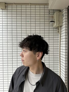 スウェル 船橋店(Swell) ハイライト/マッシュパーマ/ウルフ/アッシュブラック1