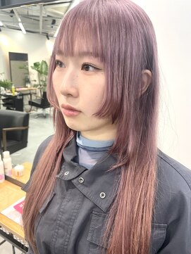 シアン(cyan.) 姫カット/ピンクカラー