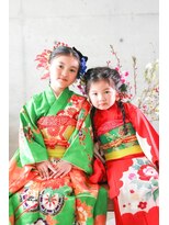 ヘアーアイストゥーレ(HAIR ICI TRE)&nbsp;七五三 子供　生花　ヘアセット　メイク　着付け　担当阿知波