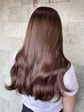 ミルヘアデザイン(mil hair design) ミルクティーベージュダブルカラーインナーカラーケアブリーチ